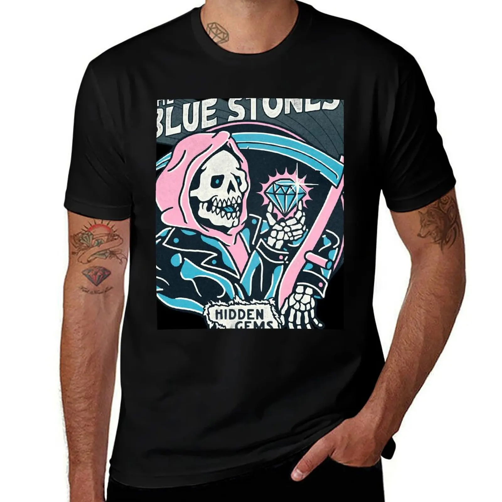 

The blue stones - Hidden Gems - logo Essential T-Shirt t shirts for man cotton soft cotton t shirt man