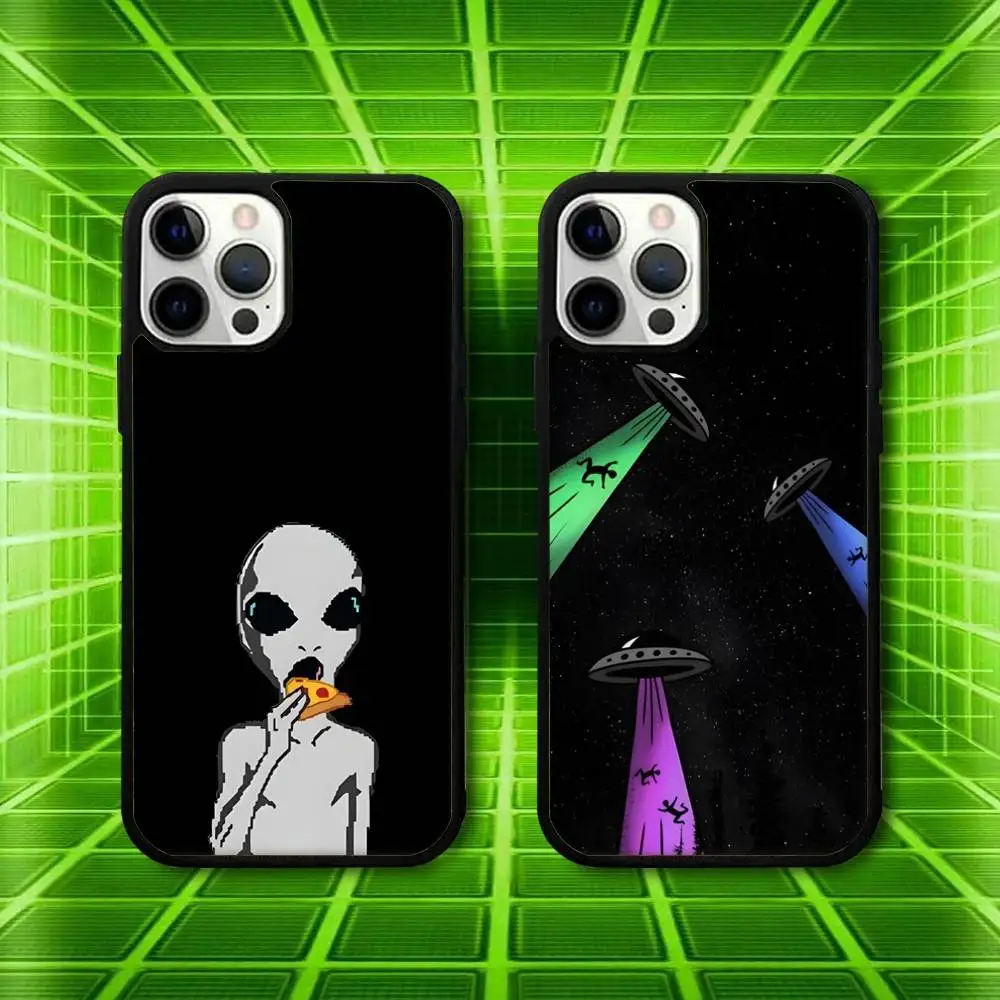 

Cute Alien ET Phone Case For iPhone 16,15,14,13,12,11,Pro,Max,Plus,Mini,SE4,E Magnetic Magsafe Wireless Charging