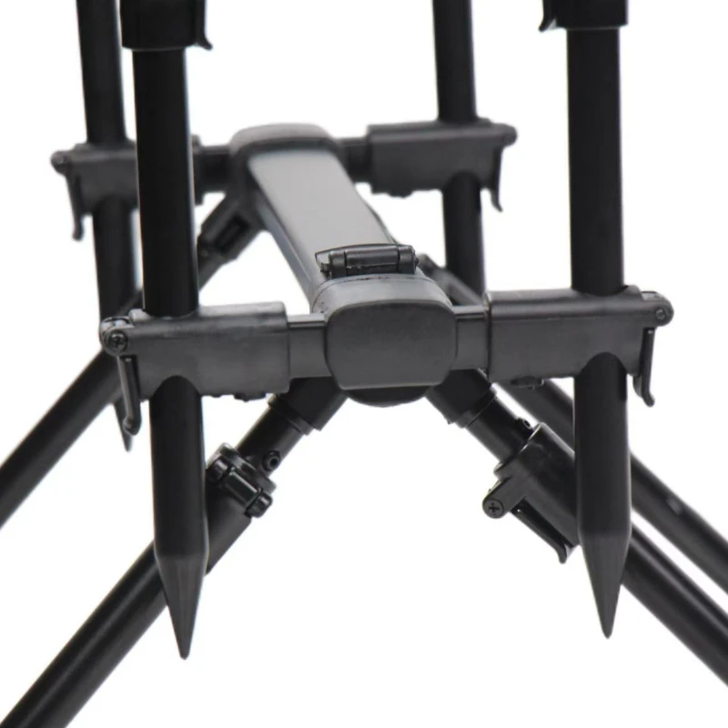 

Aluminum alloy fast folding large rod bracket, European sea rod telescopic three-head library fishing rod bracket