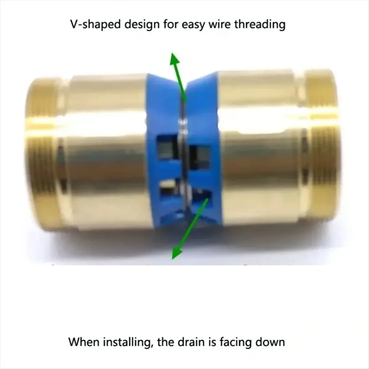 

AB09 1PC Wire Cut Waterproof Pulley Roller Complete Guide Wheel Assembly OD42xLength 60mm for Wire Cutting Machine