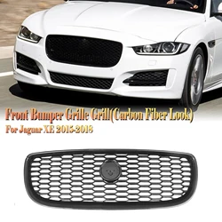 Front Grille Racing Grill For Jaguar XE 2015 2016 2017 2018 2019 2020 Car Upper Bumper Hood Mesh Grid