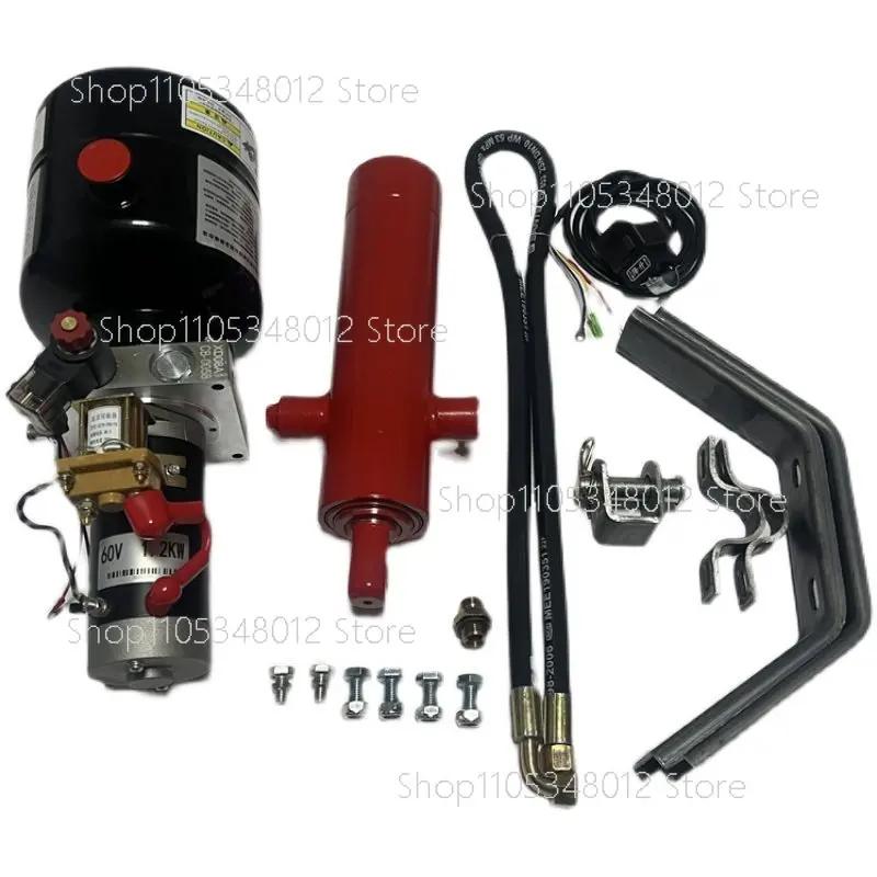 Electric Fuel Vehicle Modification Hydraulic Dump Tipping Bucket Electronically Controlled Lifting 12V60V72V48V