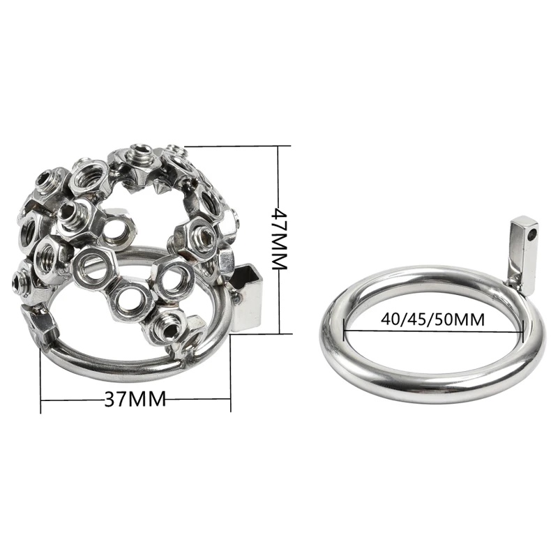 Electric Shock Stainless Steel Penis Lock Chastity Cage Small Male Metal Penis Cage Bondage Belt Ring Slave Electro Butt Plug