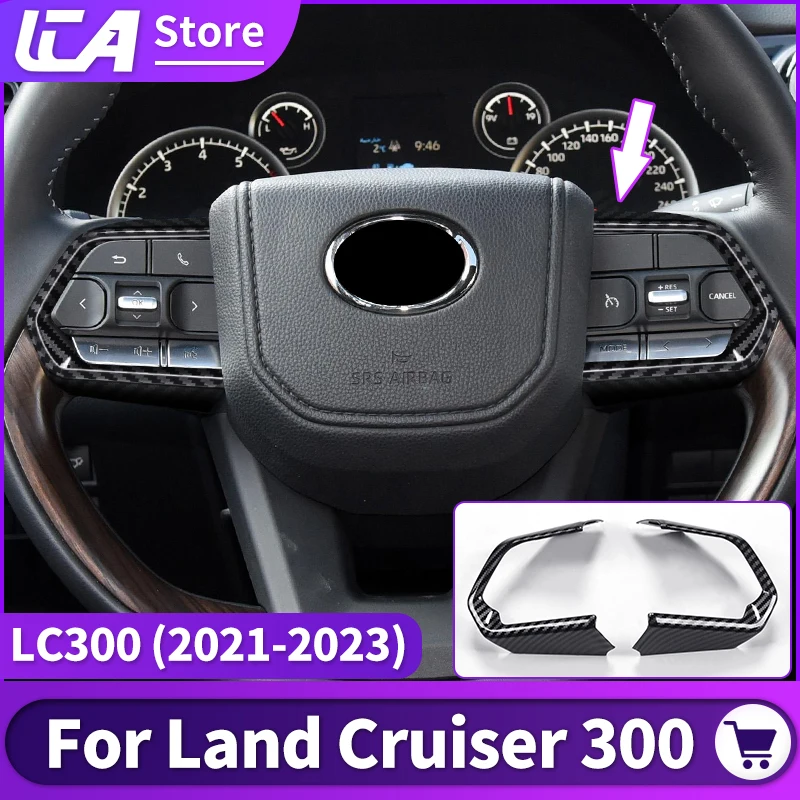 

Для Toyota Land Cruiser 300 2021 2022 2023 декоративная вставка на руль LC300 J300 аксессуары для интерьера тюнинг модификация