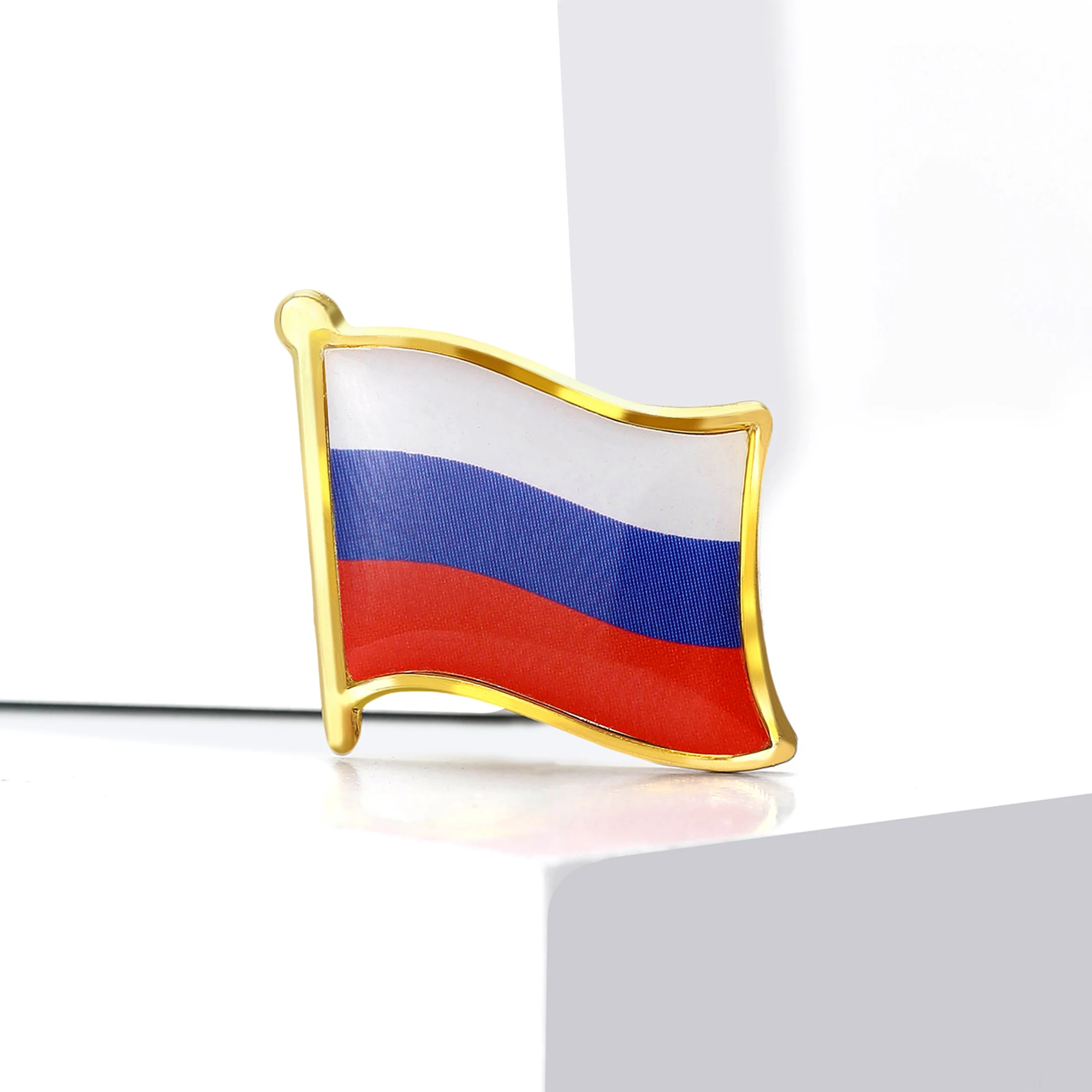 ファッションエナメルロシア国章ブローチ女性ユニセックス旗バッ - Home Office Logo のレビューと価格