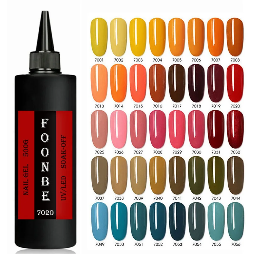

500g Nail Gel Polish Autumn Winter Red Brown Nail Polish Gel Semi-Permanent Varnish UV Soak Off Nail Art 432 Colors