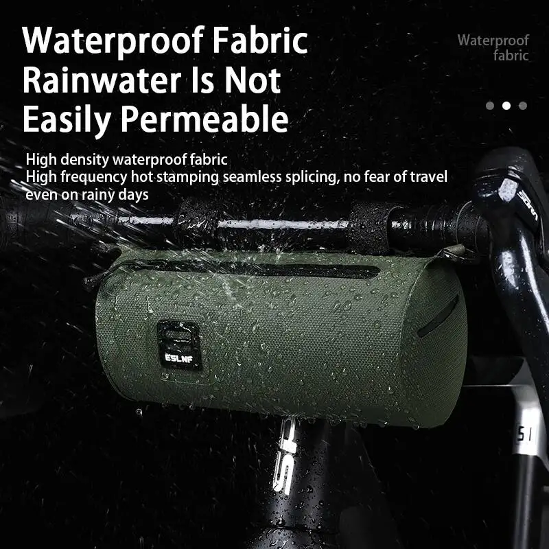 

ESLNF Casual Bicycle Waterproof Portable Bike Front Handlebar Bag