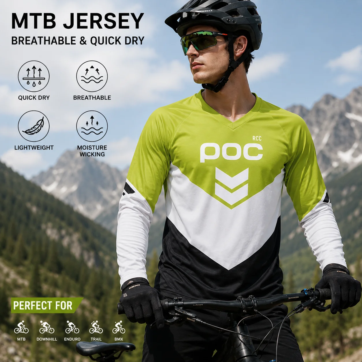 2026 POC Männer Radfahren Jersey MTB Downhill T-shirt Racing Sport Fahrrad Shirt Ropa Ciclismo Team Bike Jersey Radfahren