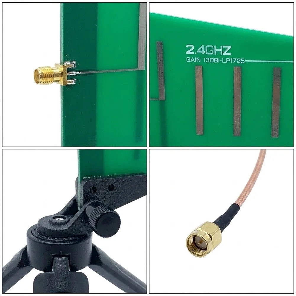 Long Range WiFi 13dBi Directional for antenna For Outdoor WiFi Setup SMA-K Interface Adjustable Angle ABS Material Build