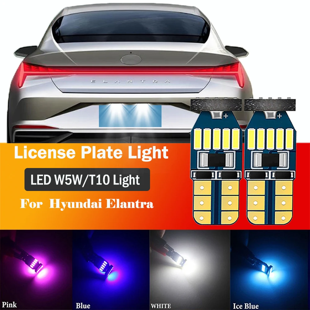 

W5W T10 Led Canbus Parking Side Vehicles Clearance Lamp License Plate Bulb For Hyundai Elantra 2012 2013 2017 2018 2020 2023