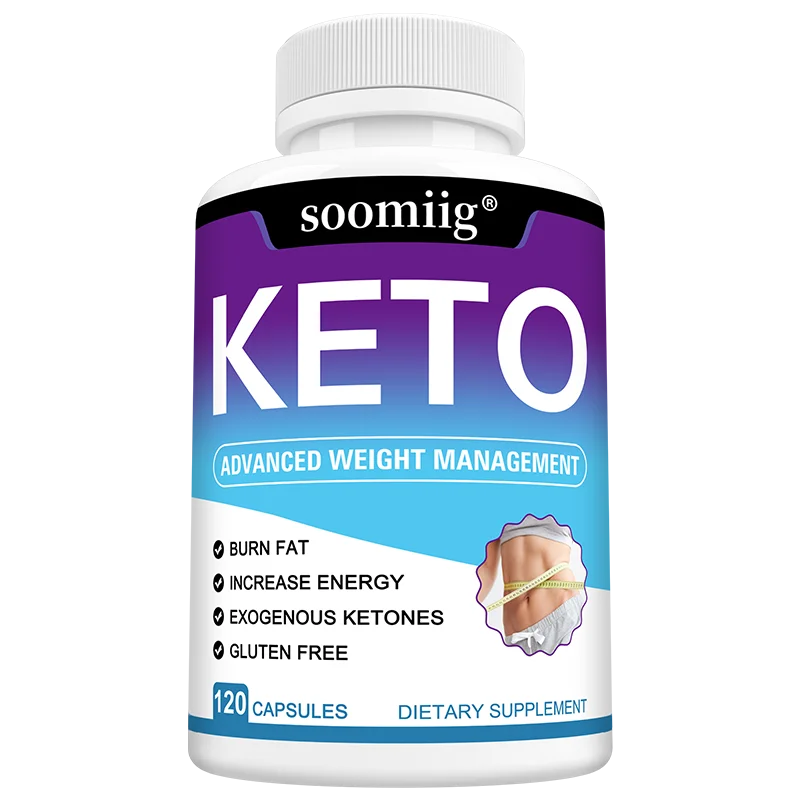 Keto Supplement Capsules, Detoxifies, Help Suppress Appetite, Promote Digestive Health, Suitable for Both Men and Women