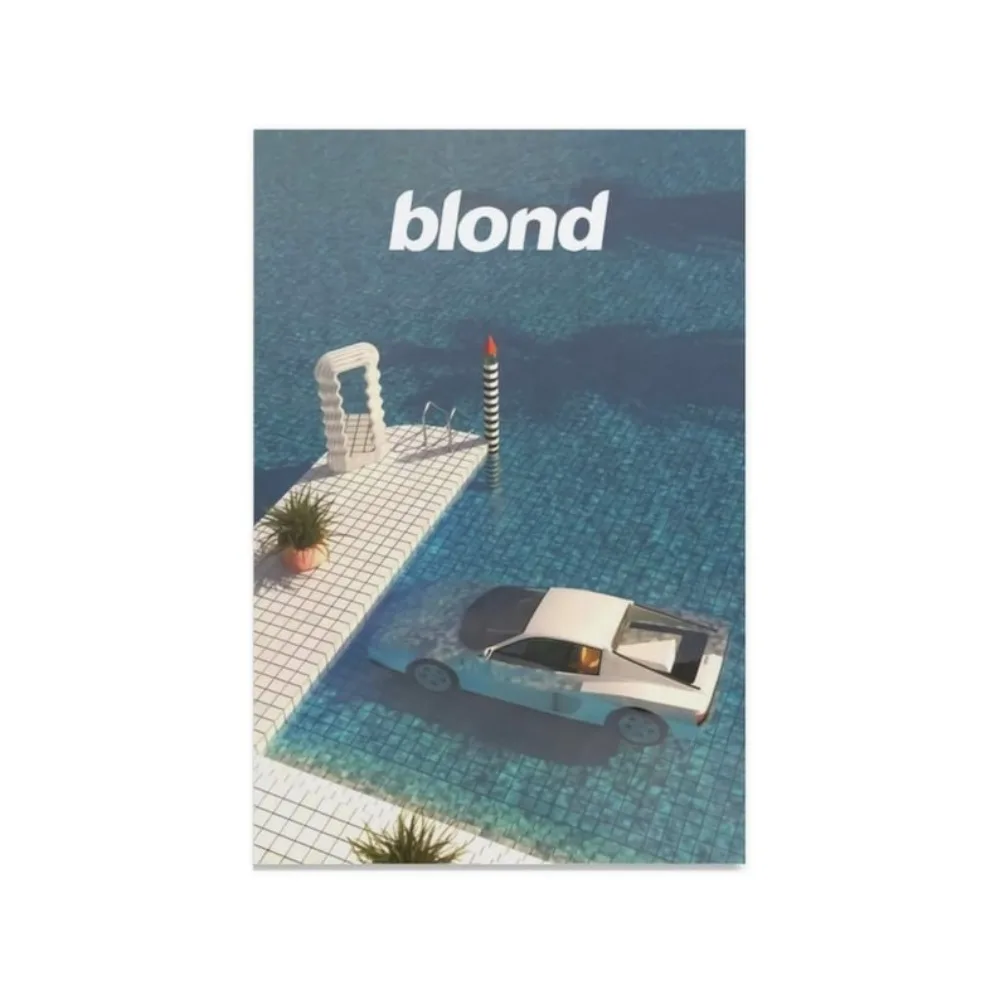 Frank Ocean „BLOND“ Vintage-Poster, Frank Ocean, Blond, Bürodekoration, Heimdekoration, Retro-Poster, ästhetisch für Wohnzimmerdekoration