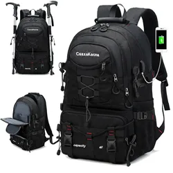 Mochila de viagem leve impermeável para homens e mulheres, caminhadas ao ar livre, camping, 40L