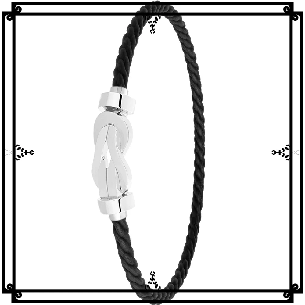 

VZZS 2026 Новинка: Браслет из серебра 925 пробы с черным, красным и белым нейлоном, гладкая поверхность, для женщин, на каждый день, для вечеринок, подарки, роскошные украшения для пар