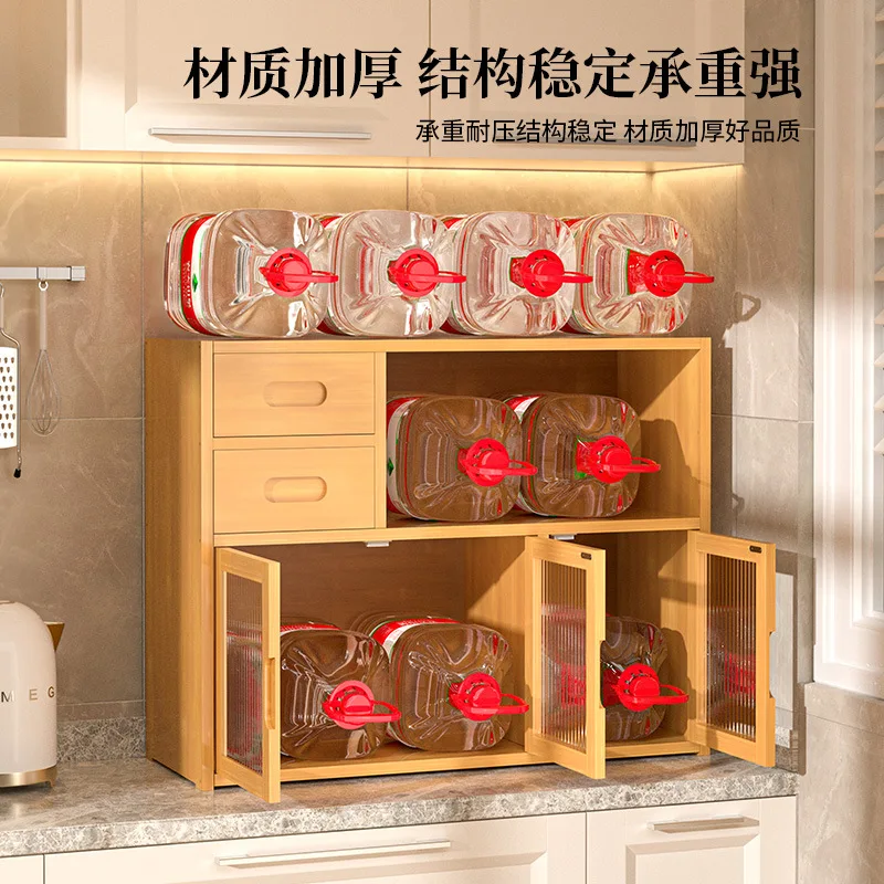 Kitchen shelves for seasonings cabinets countertops layered storage organizing racks small dish racks desktop storage