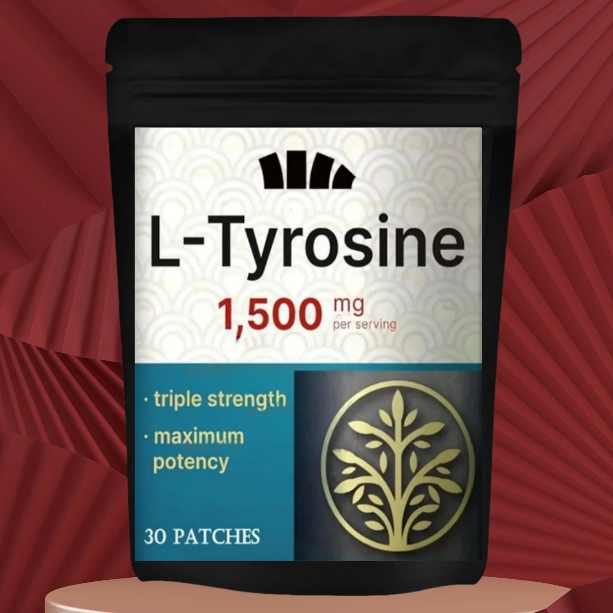L-tyrosine Transdermal Patches For Brain Health Focus & Energy Boost Support 30 Patches