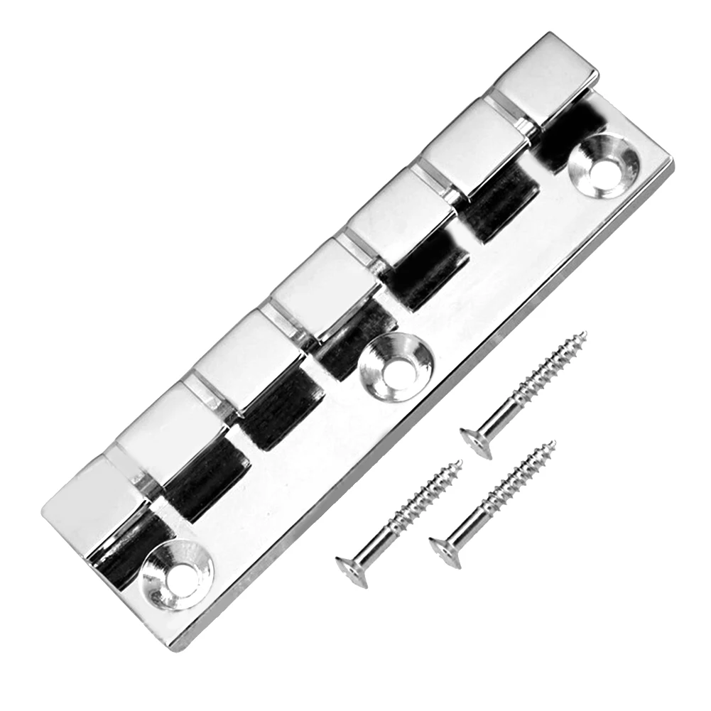 Electric Guitar Tailpiece Bridge 1-Nitropyrene 6, 7 Or 12 String Stopbar Tailpiece Guitar In Chrome Bridge Fits Flat Top Guitar