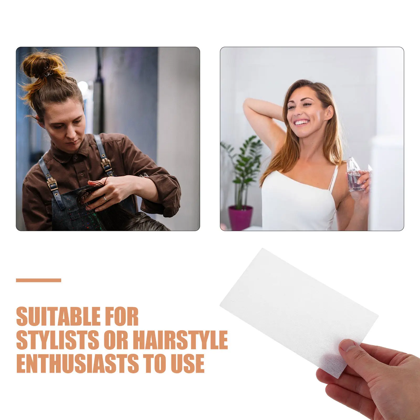 130Sheets Disposable Soft Perm Paper for Hair Curling Perming Dyeing Styling Cold Perm End Wraps Salon Home DIY Hairdressing