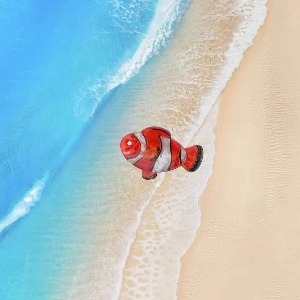 

Персонализированные заколки для волос с животными из ацетата, заколка для волос с изображением животных, мини-заколка для волос с изображением морского животного, маленькая заколка для волос с геометрическим узором, женская