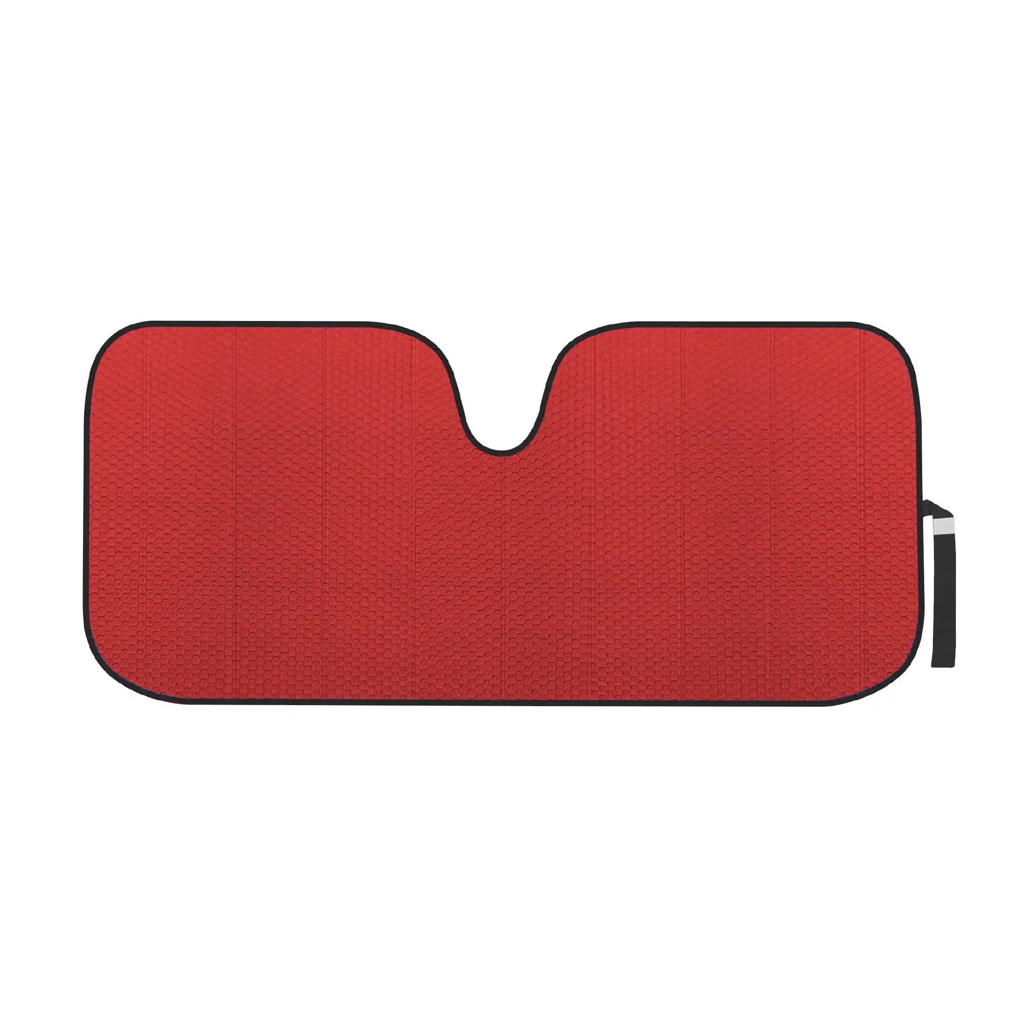 

Front Windshield Sun Shade - Jumbo Accordion Folding Auto Sunshade Keeps Your Vehicle Cool - 66 x 27 Inch (Red)