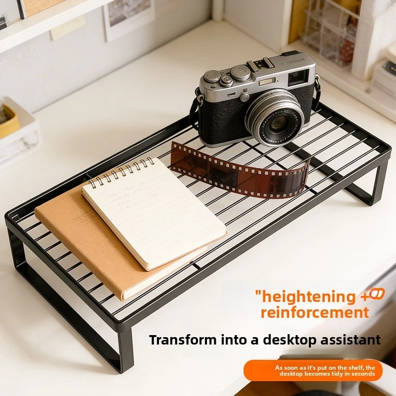 Desktop height-adjustable stand, storage rack, laptop hollow-out cooling monitor support stand