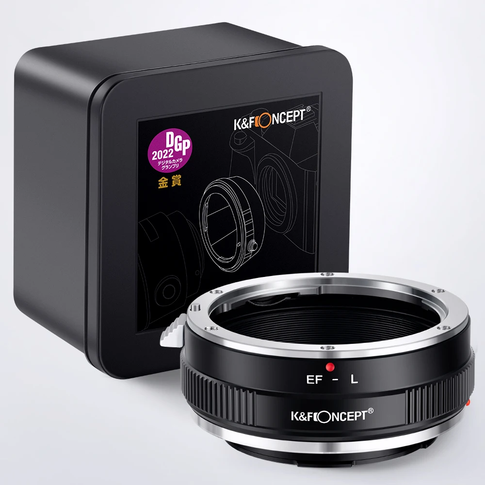 K&F Concept EOS to LSL Lens Adapter Canon EOS EF EFS Mount Lens to Leica TL TL2 CL SL SL2 Panasonic S1 S1R S1H S5 Sigma fp fpL