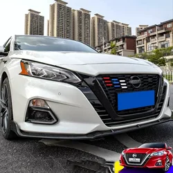 Car Middle Mesh Decorative Strip Three Color Style Front Grille Cover Trim Exterior Accessories For Nissan Altima 2019 - 2022