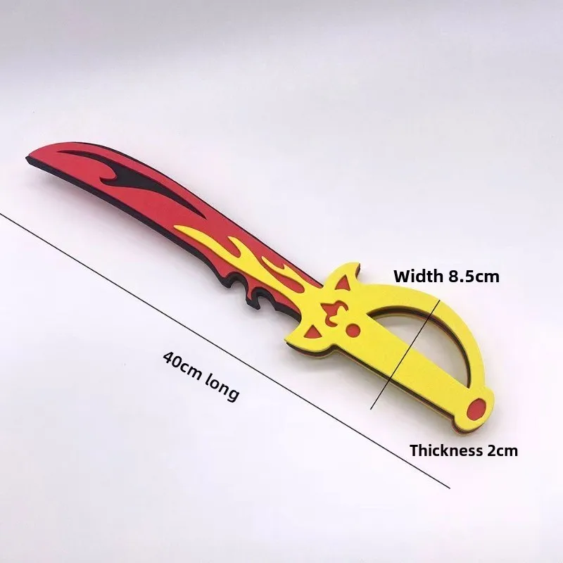 45cm/17.72인치 플라스틱 코스프레 칼 연습용 검 모델 소품 게임 카타나 주변기기 수집품 창의력 파티 용품 장난감