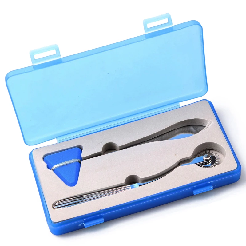 

2PCS Set Taylor Triangle Reflex Wartenburg Pinwheel Percussion Neurological Hammer Percussor Diagnostic Nerve Examination Tool
