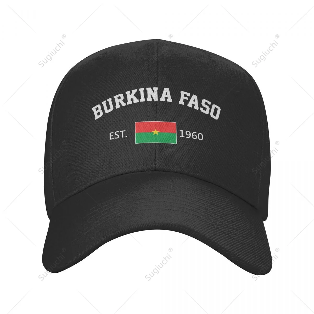 Unisex Baseball Cap Burkina Faso EST.1960 Independence Day Wild Sun Shade Peaked Adjustable Outdoor Caps for Men Women