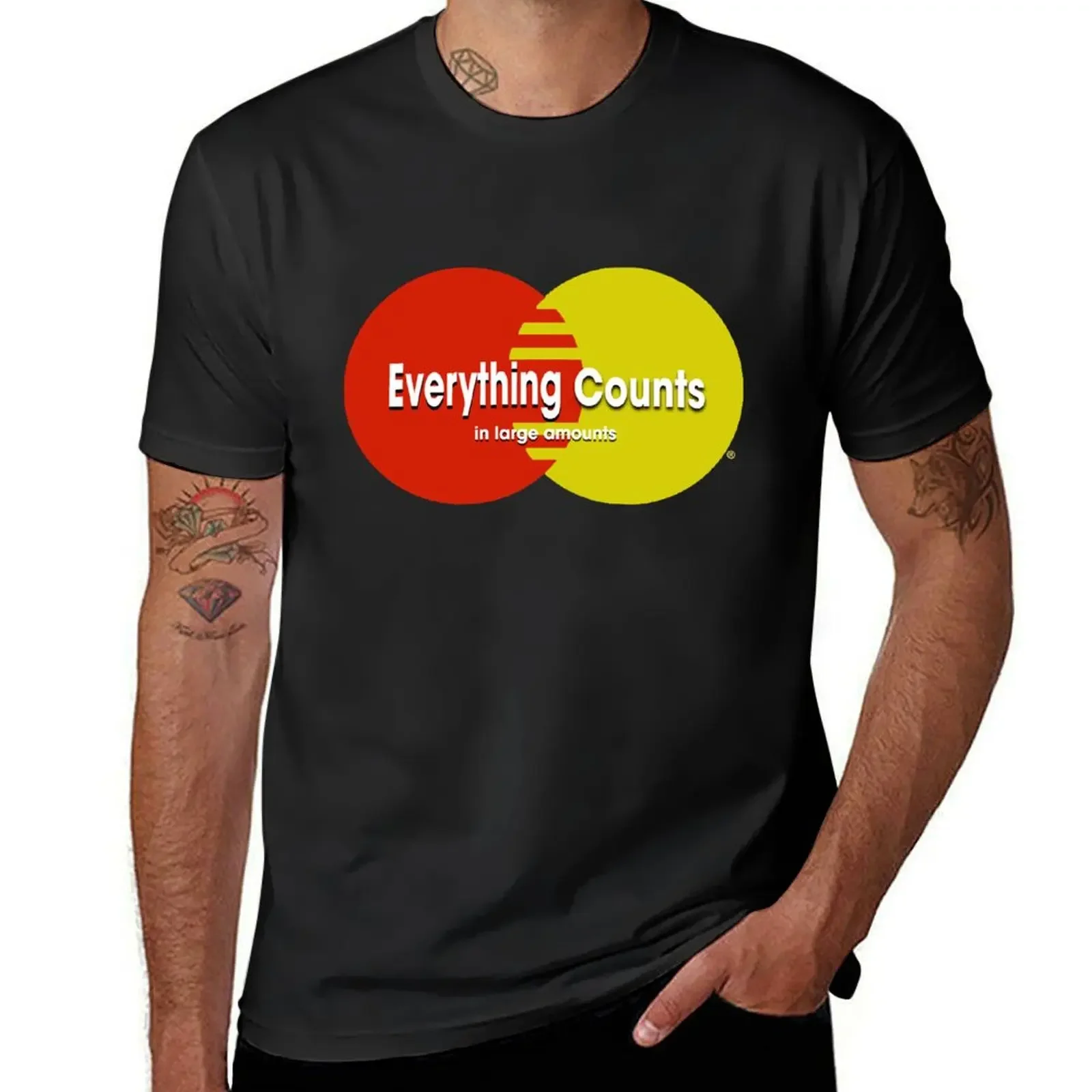 Everything Counts in Large Amounts T-Shirt Short sleeve tee anime clothes Men's cotton t-shirt