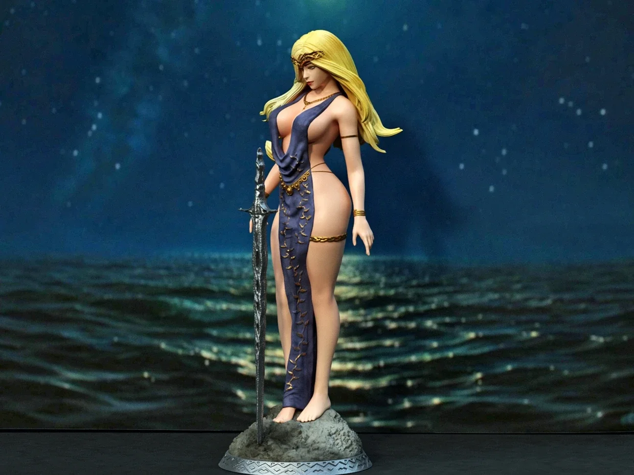 1/24 75mm 1/18 100mm Resin Model Kits Ocean Princess Figurine Sculpture Unpainted Painted RW-1068