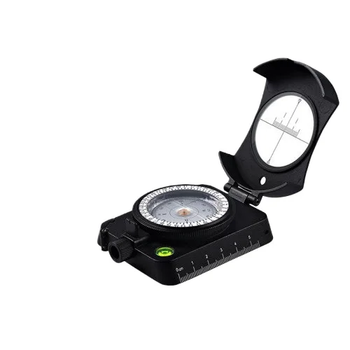 Suitable for black compass flip compass map pulley ranging compass