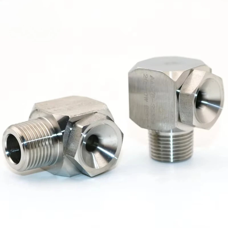New Stainless Steel 304 Hollow Cone Spray Nozzle Corner Elbow 90 Degree Wide Angle Cooling Cleaning Water Jet