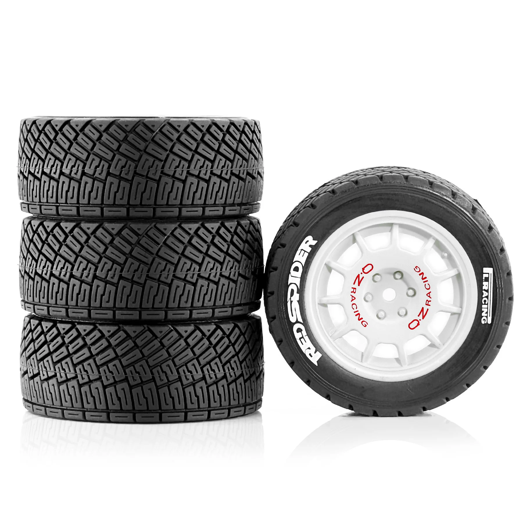

1/10 1/8 RC On-Road Tires 78mm OD RC Rally Racing Tyres 12mm Hex for 1/10 RC On-Road HPI CEN M-Sport WRC XTS-f10