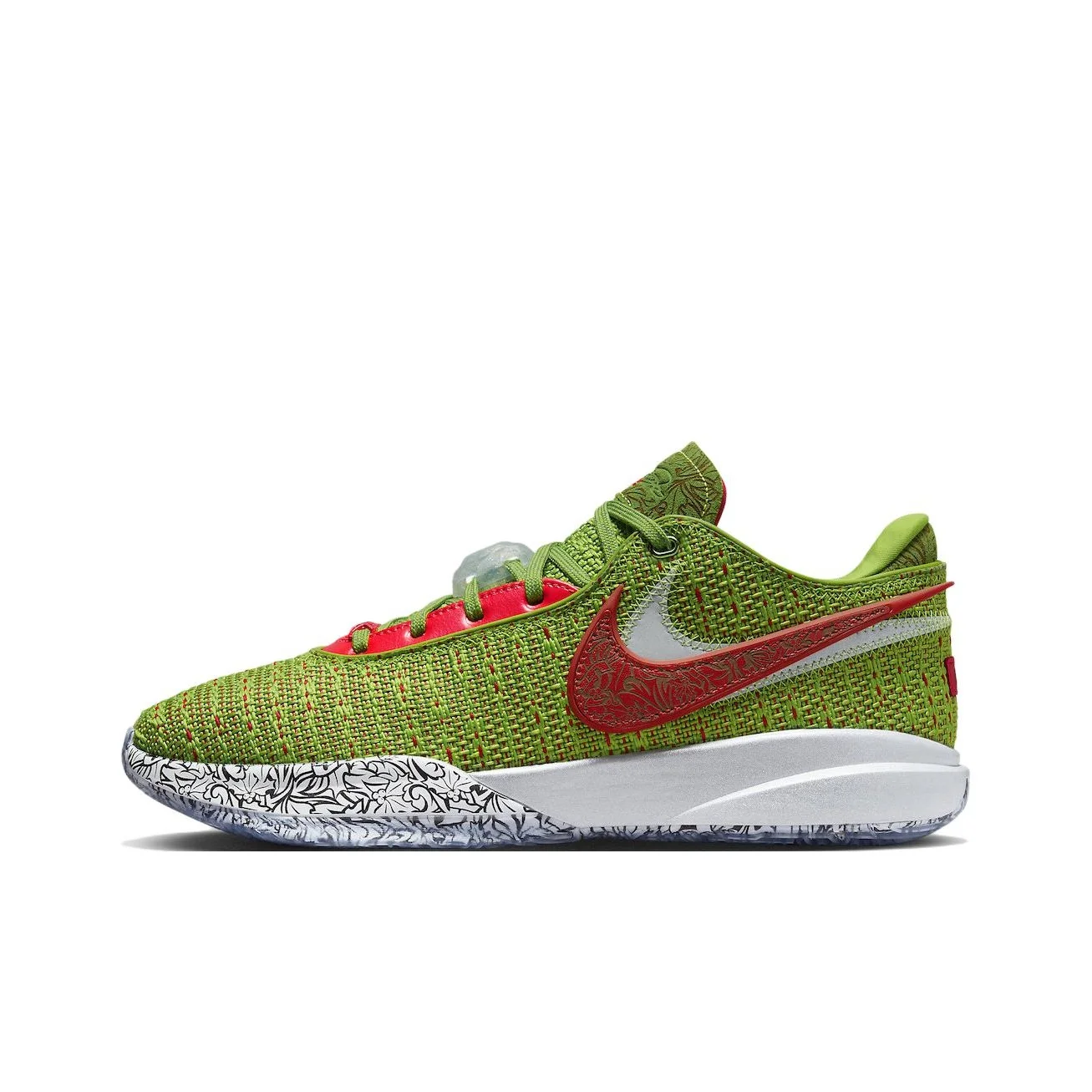 Zapatillas de baloncesto Nike LeBron 20 para hombre, parte superior baja, color verde FJ4956-300