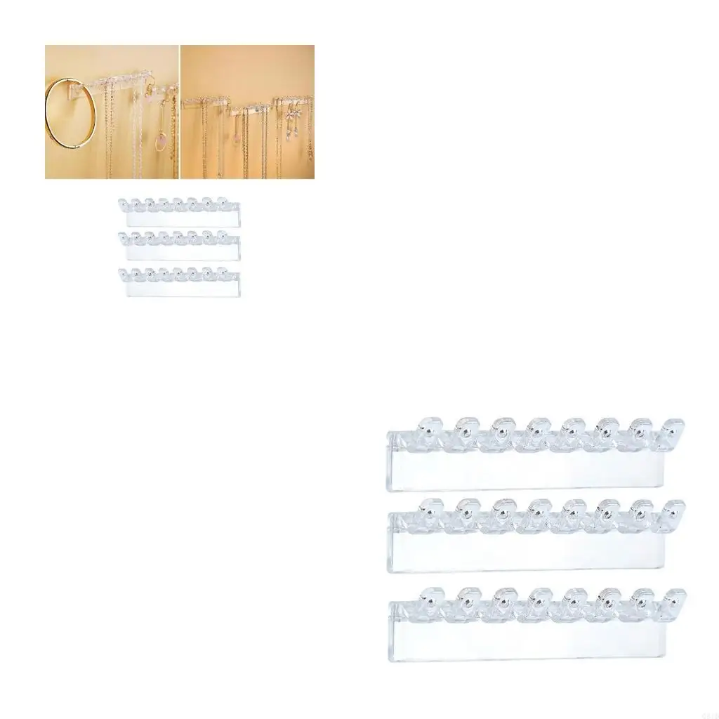 

Прочный держатель для сережек, ожерелья, настенные органайзеры для ювелирных изделий с крючками для ожерелья, браслетов и колец