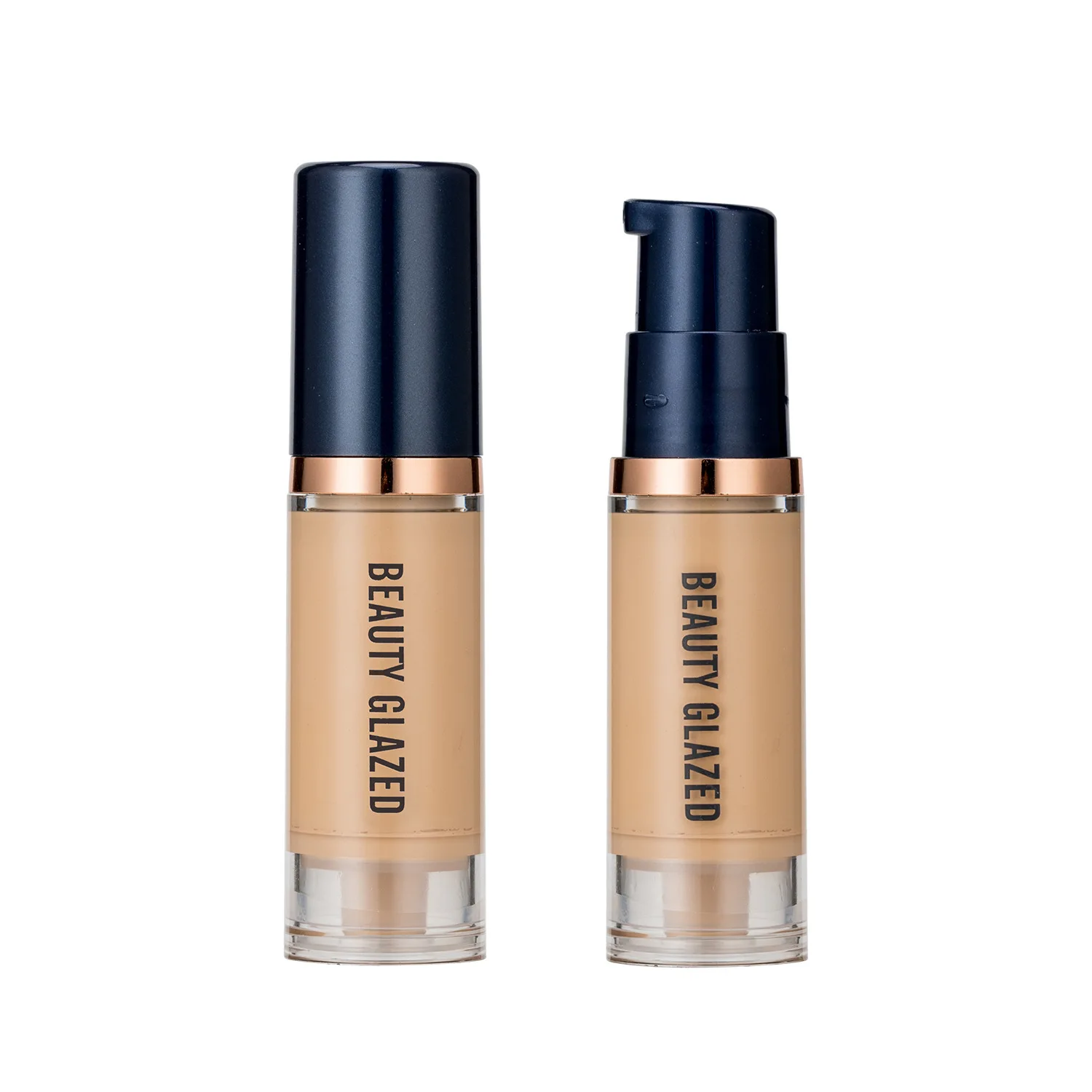 Six color liquid foundation semi covering makeup without blocking powder