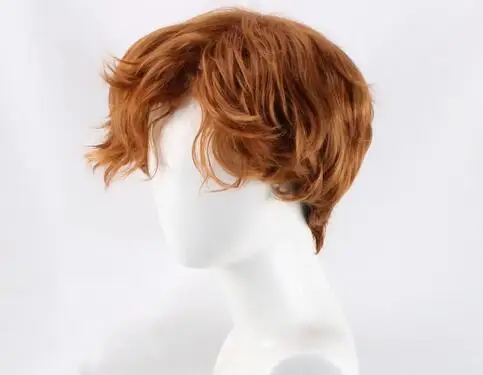 Young Men short red Brown wavy Ron cosplay Cosplay Costumes hair Wigs