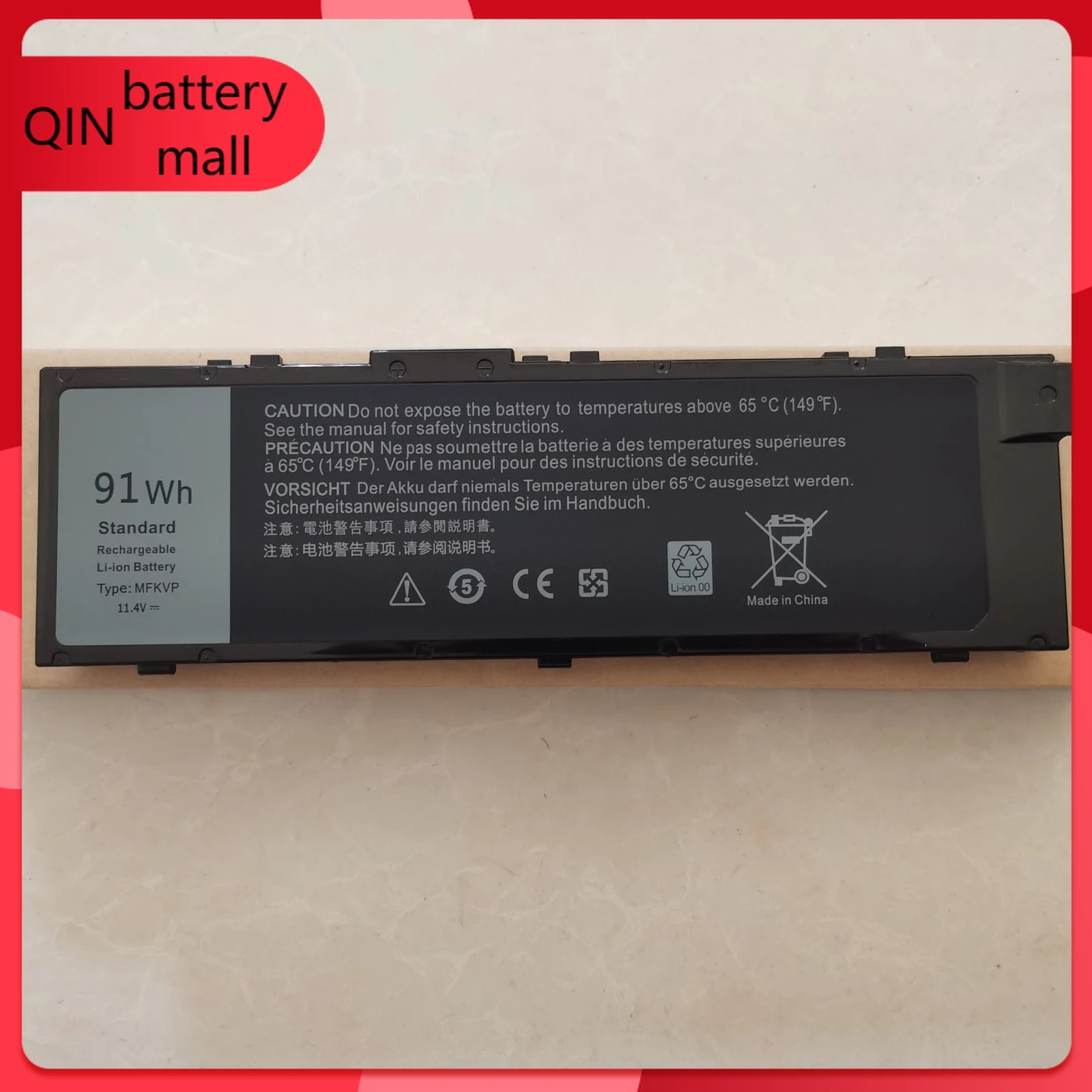

New 91WH MFKVP Battery For Precision 15 7510 17 7710 7720 M7510 M7710 Series