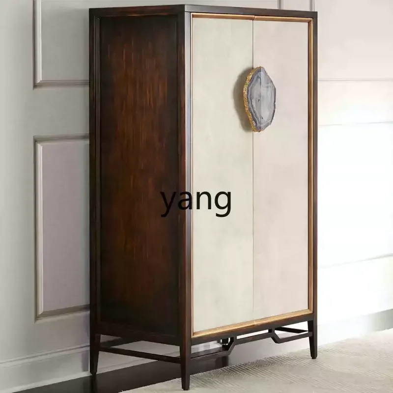 XYY neoclassical solid wood wardrobe double door porch side locker