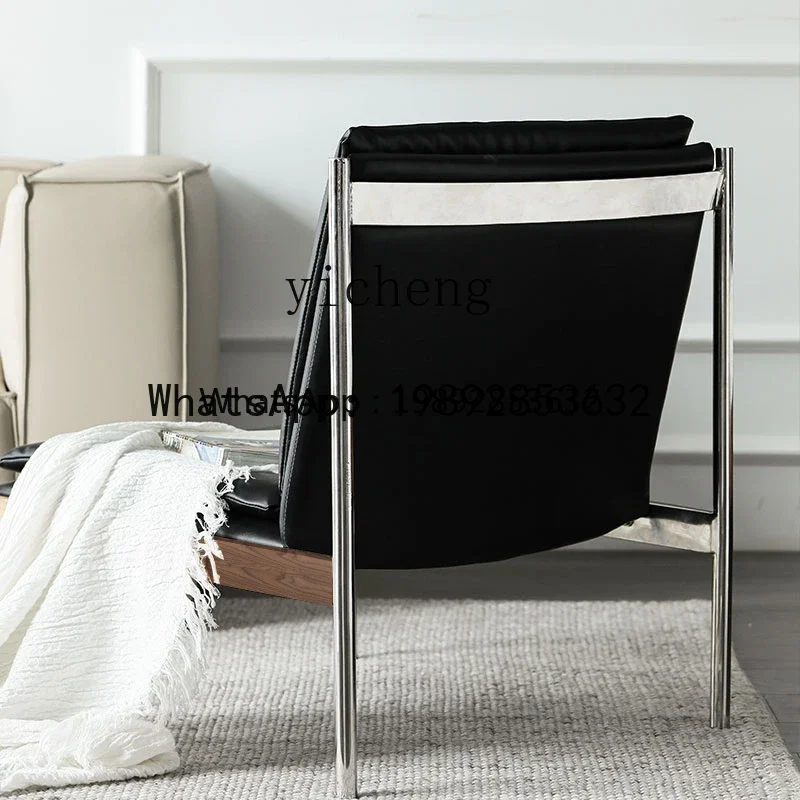 b2  Nordic Single-Seat Sofa Chair Light Luxury and Simplicity Living Room Leisure Chair Cloth Vintage Furniture
