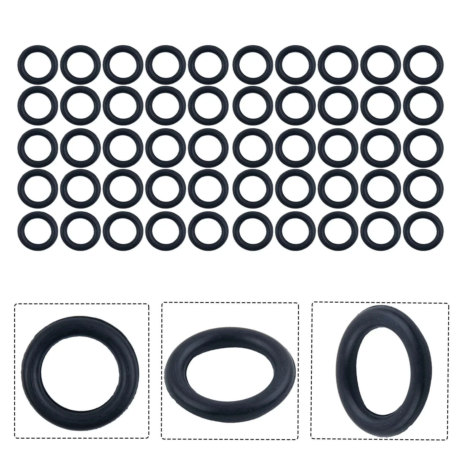 40Pcs Rubber 3/8 O-Rings Gasket Sealing Solid And Durable For Washer Hose Quick Disconnect Garden-Tools Accessories Supplies