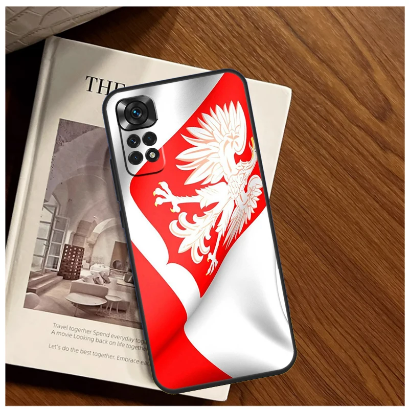 Poland Polish Flag Case For Xiaomi Redmi Note 12 12S 11 11S 10 10S 9 9S 8 Pro 8T Redmi 12C 10C 9C Back Cover