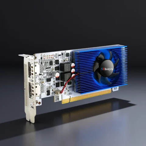 SRhonyra GT730 RX550 GT1030 GTX1050 1050Ti 4GB Low Profile Graphics Card,Low Profile GPU for SFF,industrial PCs,and OPS mini PC