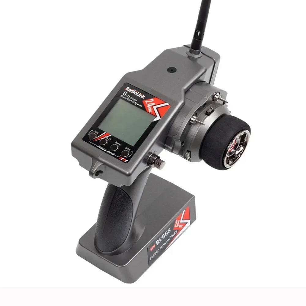 Radiolink RC6GS V3 2.4G 7 Channel Radio Transmitter & R7FG Receiver Gyro Telemetry for RC Car Boat