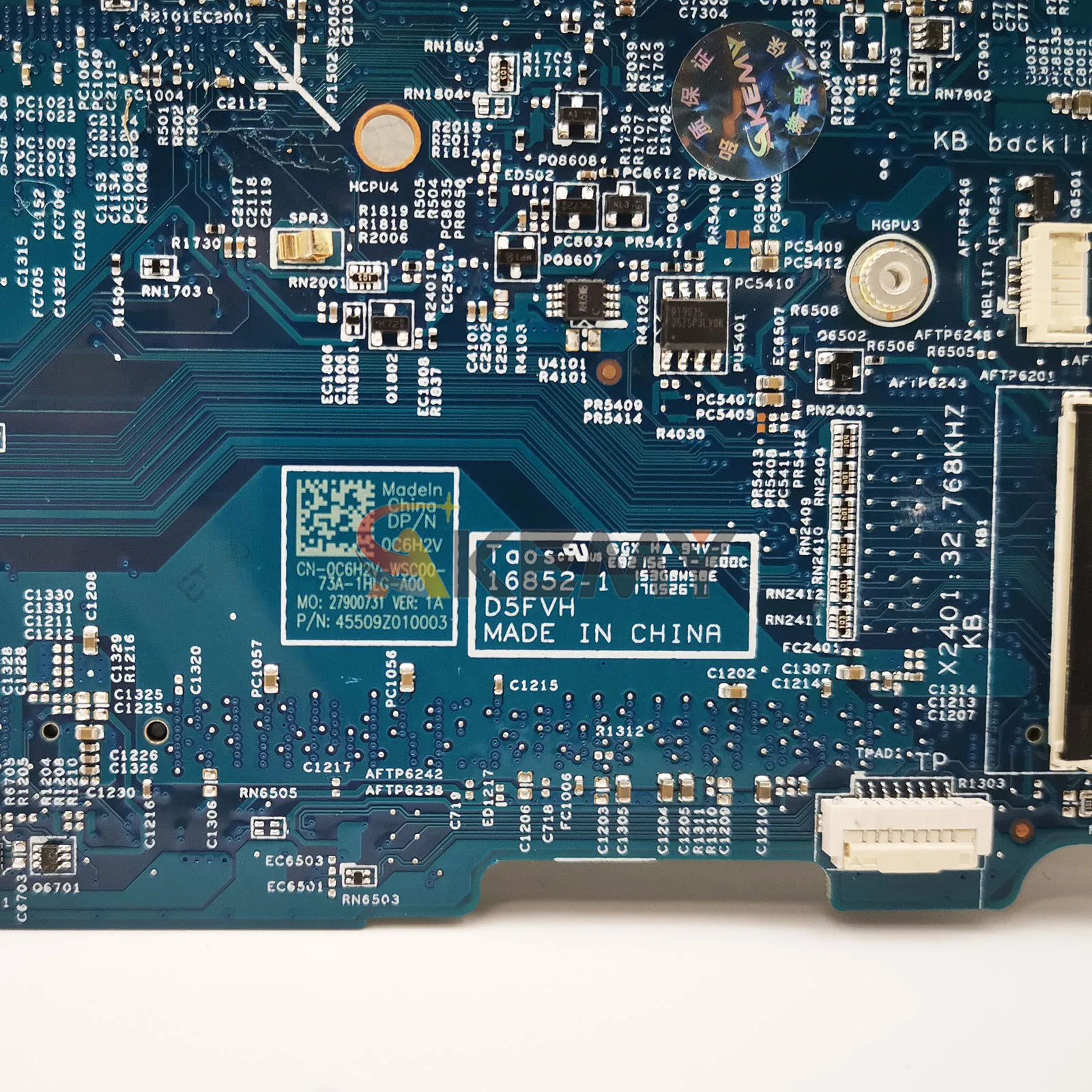 لوحة رئيسية 16852-1 لـ DELL Latitude 3480 3580 مع وحدة المعالجة المركزية i3 i5 i7 CN-02V63C 004JRR 0TD9WG 08NCKY تم اختبارها بشكل جيد