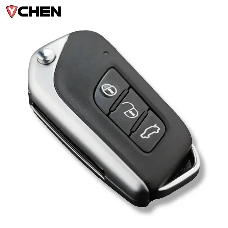 Car Intelligent Remote Control Key For BAIC Senova X25 X35 Q25 Q35 EX260 X3 D20 ID47 Chip 433Mhz Filp Folding Smart Key Fob