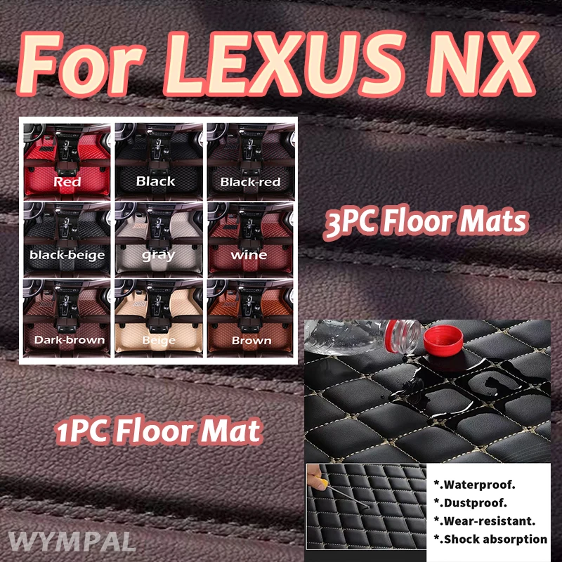 

Роскошные автомобильные коврики для LEXUS NX series 200 300h 300 200t 2015 2016-2020, автомобильные подушечки для ног, автомобильные аксессуары, полный комплект