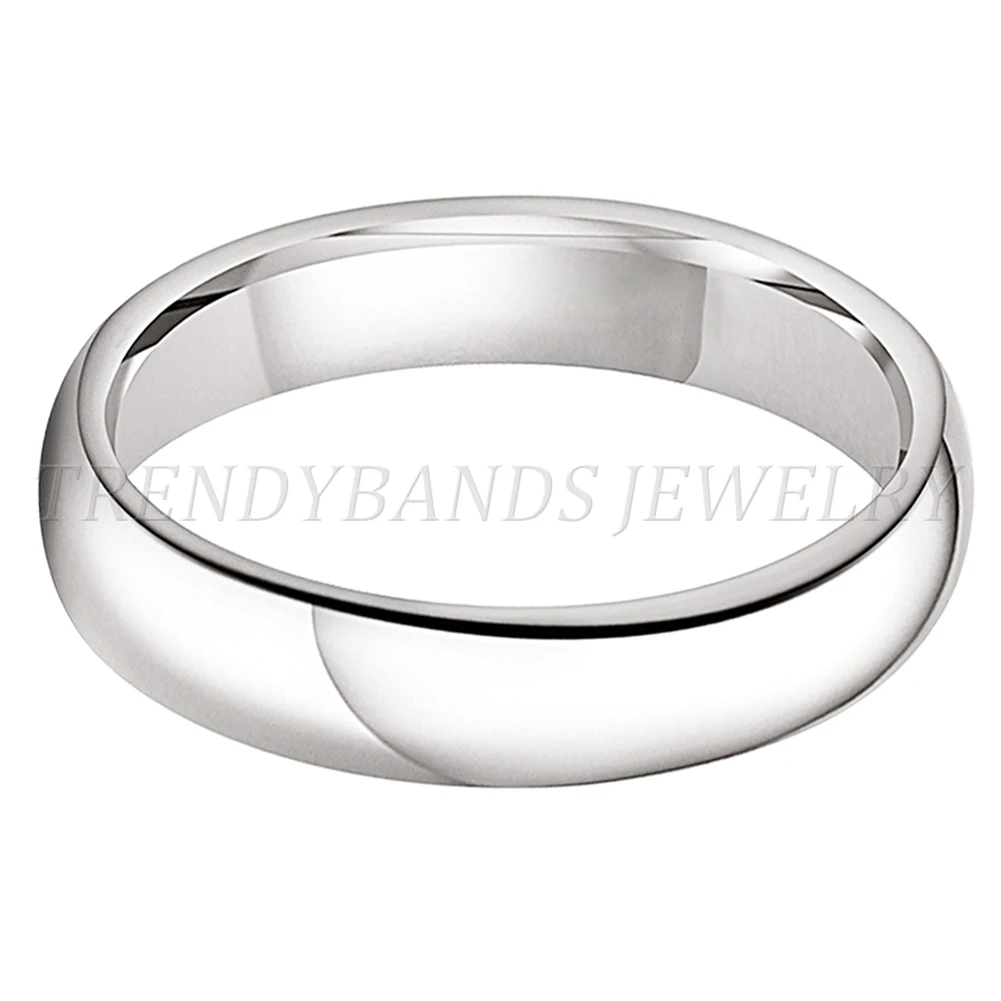 Weiß Wolfram Ring 4mm 5mm 6mm 7mm 8mm 10mm Männer Frauen Paar Verlobung Mode schmuck Poliert Glänzenden Comfort Fit – Detail 4